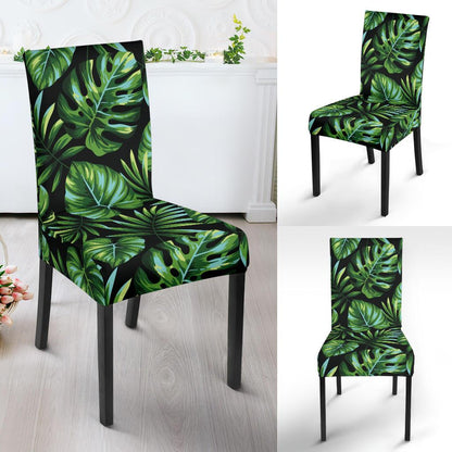 Palm Leaves Pattern Print Design PL013 Dining Chair Slipcover-JORJUNE.COM