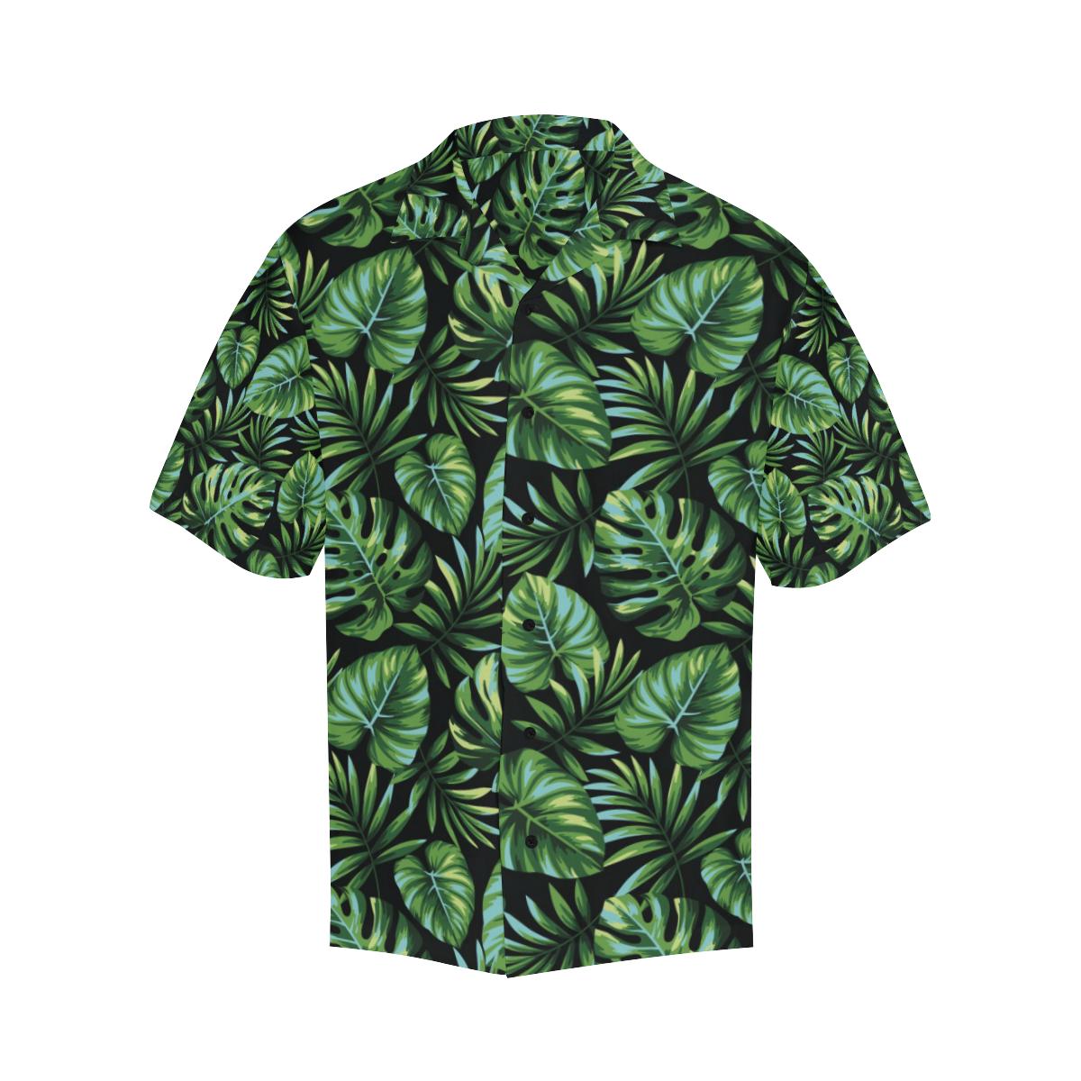 Palm Leaves Pattern Print Design PL013 Men Hawaiian Shirt-JorJune