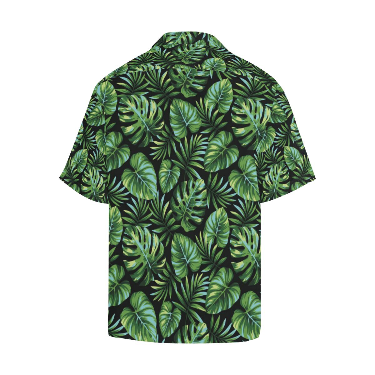 Palm Leaves Pattern Print Design PL013 Men Hawaiian Shirt-JorJune