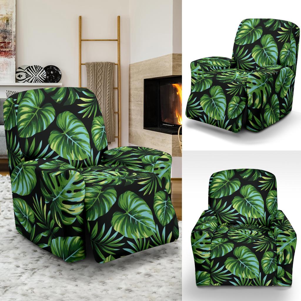 Palm Leaves Pattern Print Design PL013 Recliner Slipcover-JORJUNE.COM