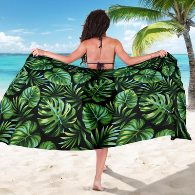 Palm Leaves Pattern Print Design PL013 Sarong Pareo Wrap-JORJUNE.COM