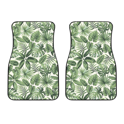 Palm Leaves Pattern Print Design PL014 Car Floor Mats-JORJUNE.COM