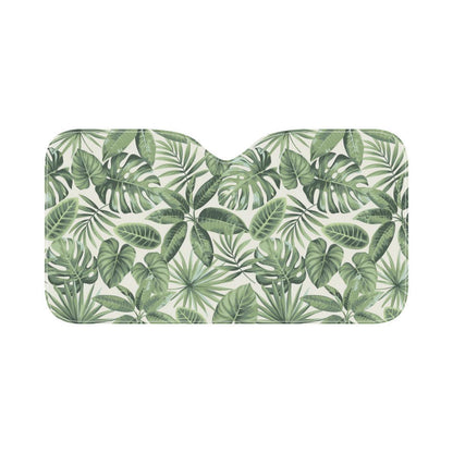Palm Leaves Pattern Print Design PL014 Car Sun Shade-JorJune