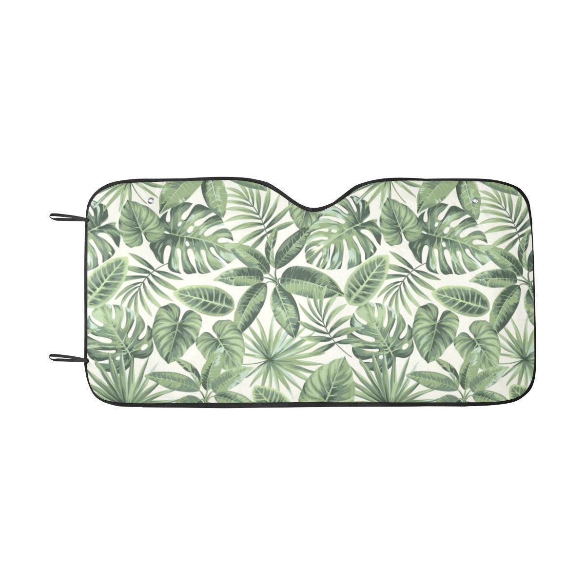 Palm Leaves Pattern Print Design PL014 Car Sun Shade-JorJune