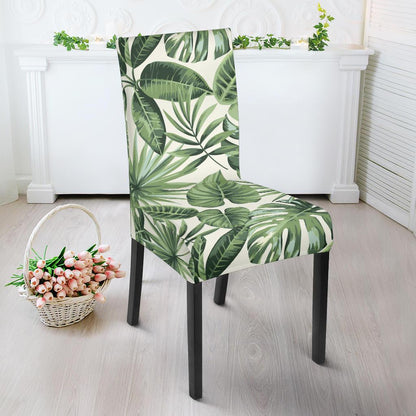 Palm Leaves Pattern Print Design PL014 Dining Chair Slipcover-JORJUNE.COM