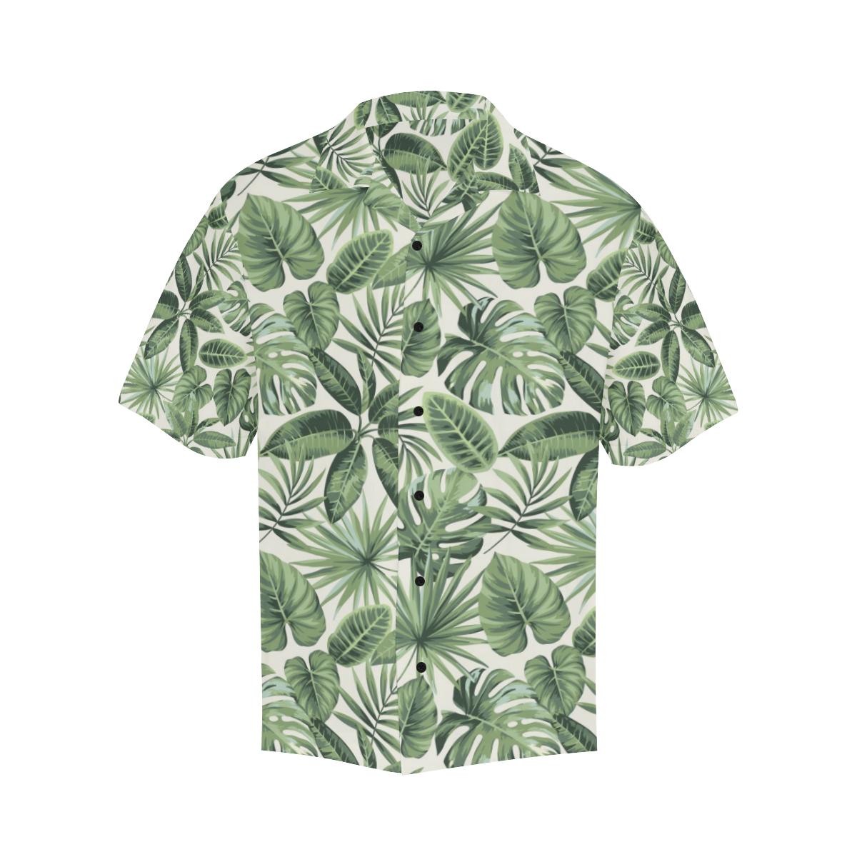 Palm Leaves Pattern Print Design PL014 Men Hawaiian Shirt-JorJune
