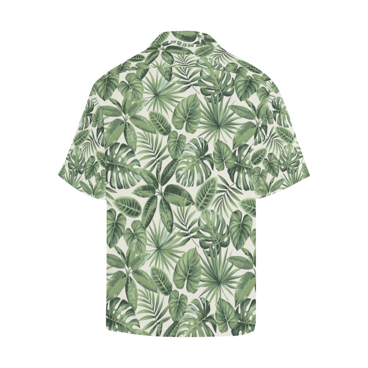 Palm Leaves Pattern Print Design PL014 Men Hawaiian Shirt-JorJune