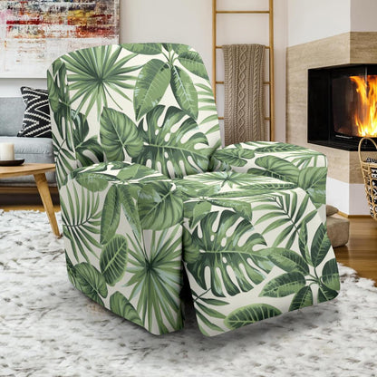 Palm Leaves Pattern Print Design PL014 Recliner Slipcover-JORJUNE.COM
