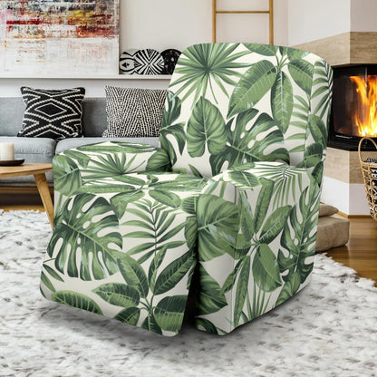 Palm Leaves Pattern Print Design PL014 Recliner Slipcover-JORJUNE.COM