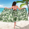 Palm Leaves Pattern Print Design PL014 Sarong Pareo Wrap-JORJUNE.COM