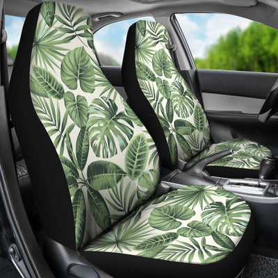 Palm Leaves Pattern Print Design PL014 Universal Fit Car Seat Covers-JorJune