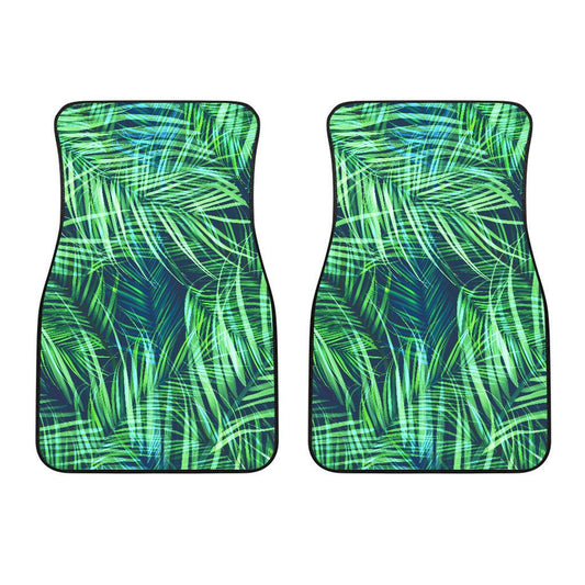 Palm Leaves Pattern Print Design PL02 Car Floor Mats-JORJUNE.COM