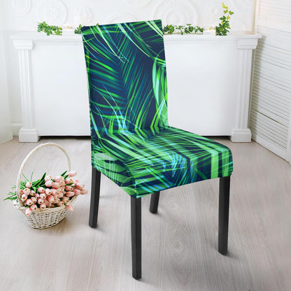 Palm Leaves Pattern Print Design PL02 Dining Chair Slipcover-JORJUNE.COM