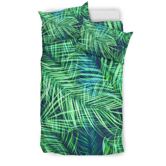 Palm Leaves Pattern Print Design PL02 Duvet Cover Bedding Set-JORJUNE.COM