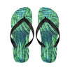 Palm Leaves Pattern Print Design PL02 Flip Flops-JorJune