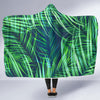 Palm Leaves Pattern Print Design PL02 Hooded Blanket-JORJUNE.COM