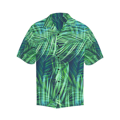 Palm Leaves Pattern Print Design PL02 Men Hawaiian Shirt-JorJune