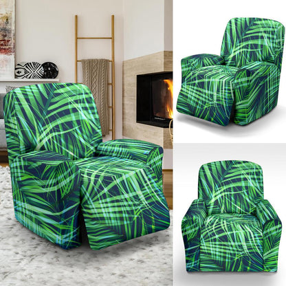Palm Leaves Pattern Print Design PL02 Recliner Slipcover-JORJUNE.COM