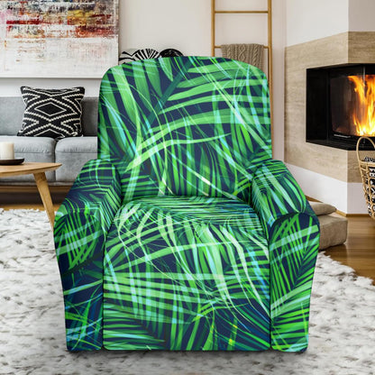 Palm Leaves Pattern Print Design PL02 Recliner Slipcover-JORJUNE.COM