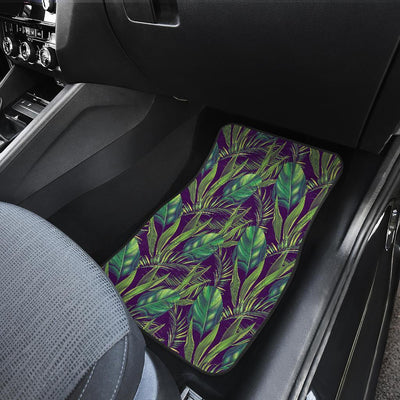 Palm Leaves Pattern Print Design PL03 Car Floor Mats-JORJUNE.COM