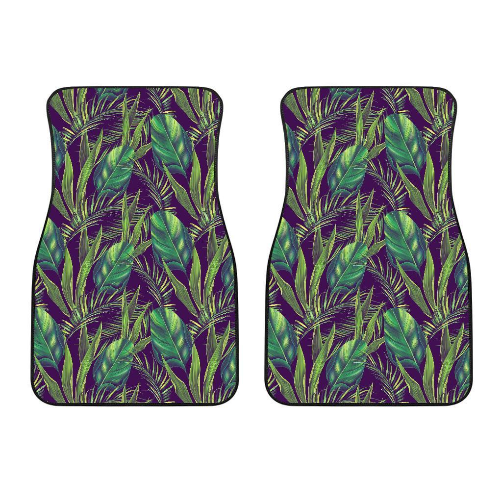 Palm Leaves Pattern Print Design PL03 Car Floor Mats-JORJUNE.COM