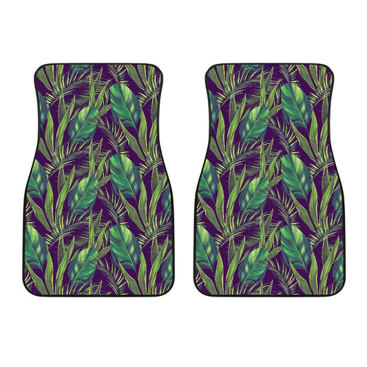 Palm Leaves Pattern Print Design PL03 Car Floor Mats-JORJUNE.COM