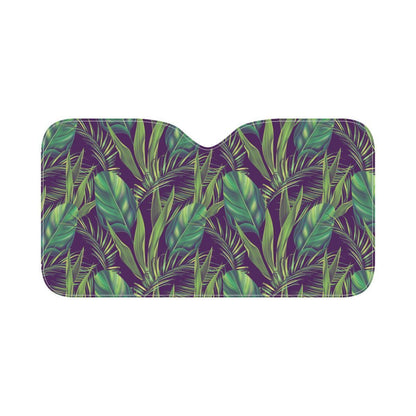 Palm Leaves Pattern Print Design PL03 Car Sun Shade-JorJune