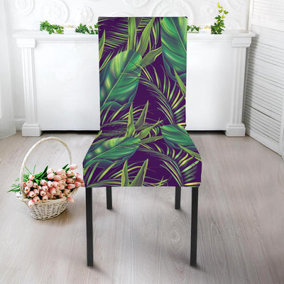 Palm Leaves Pattern Print Design PL03 Dining Chair Slipcover-JORJUNE.COM