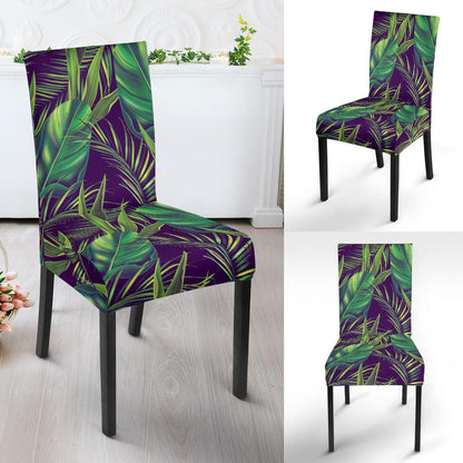 Palm Leaves Pattern Print Design PL03 Dining Chair Slipcover-JORJUNE.COM