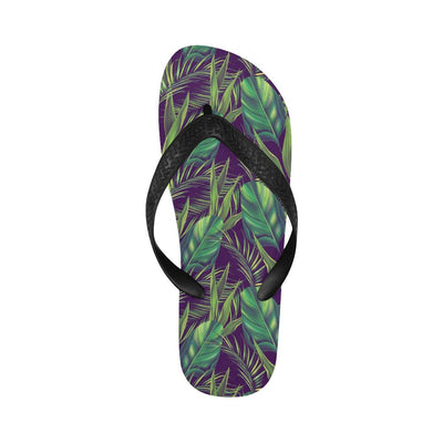 Palm Leaves Pattern Print Design PL03 Flip Flops-JorJune