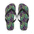 Palm Leaves Pattern Print Design PL03 Flip Flops-JorJune