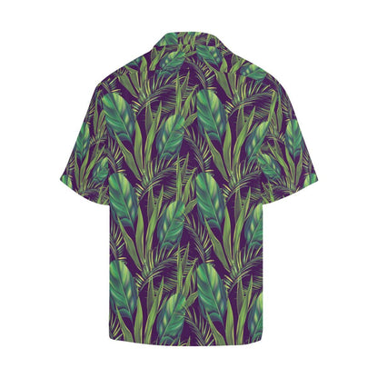 Palm Leaves Pattern Print Design PL03 Men Hawaiian Shirt-JorJune