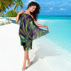 Palm Leaves Pattern Print Design PL03 Sarong Pareo Wrap-JORJUNE.COM