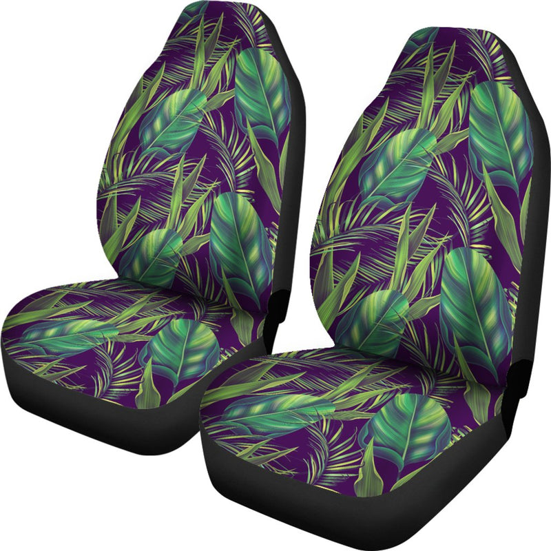 Palm Leaves Pattern Print Design PL03 Universal Fit Car Seat Covers-JorJune