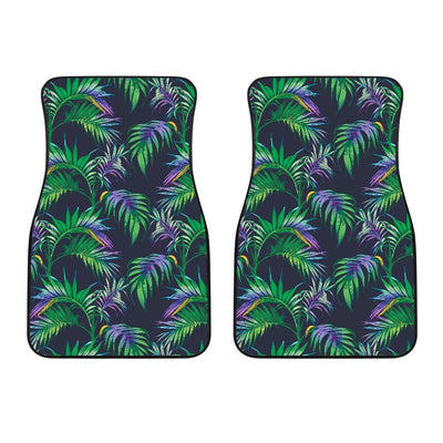 Palm Leaves Pattern Print Design PL04 Car Floor Mats-JORJUNE.COM