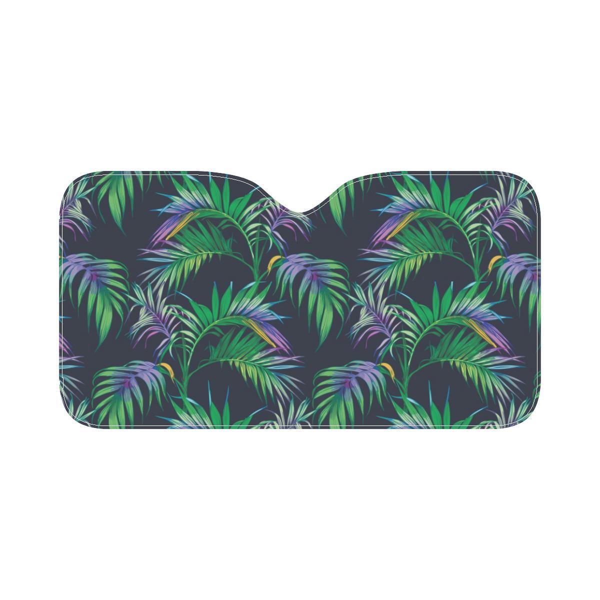 Palm Leaves Pattern Print Design PL04 Car Sun Shade-JorJune