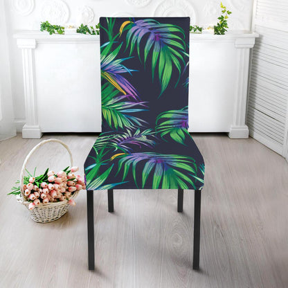 Palm Leaves Pattern Print Design PL04 Dining Chair Slipcover-JORJUNE.COM