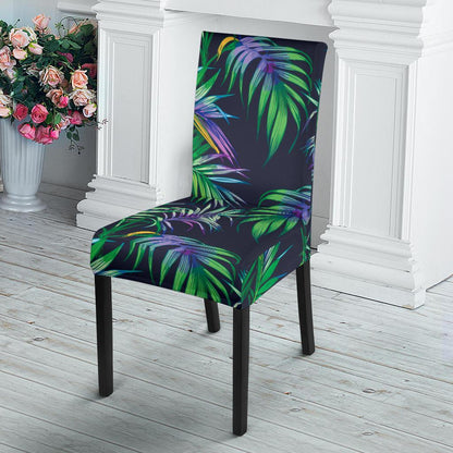 Palm Leaves Pattern Print Design PL04 Dining Chair Slipcover-JORJUNE.COM