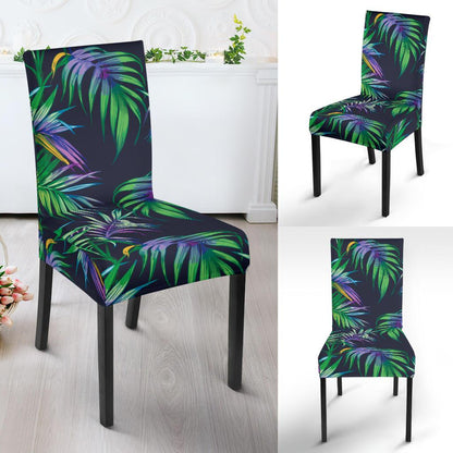 Palm Leaves Pattern Print Design PL04 Dining Chair Slipcover-JORJUNE.COM