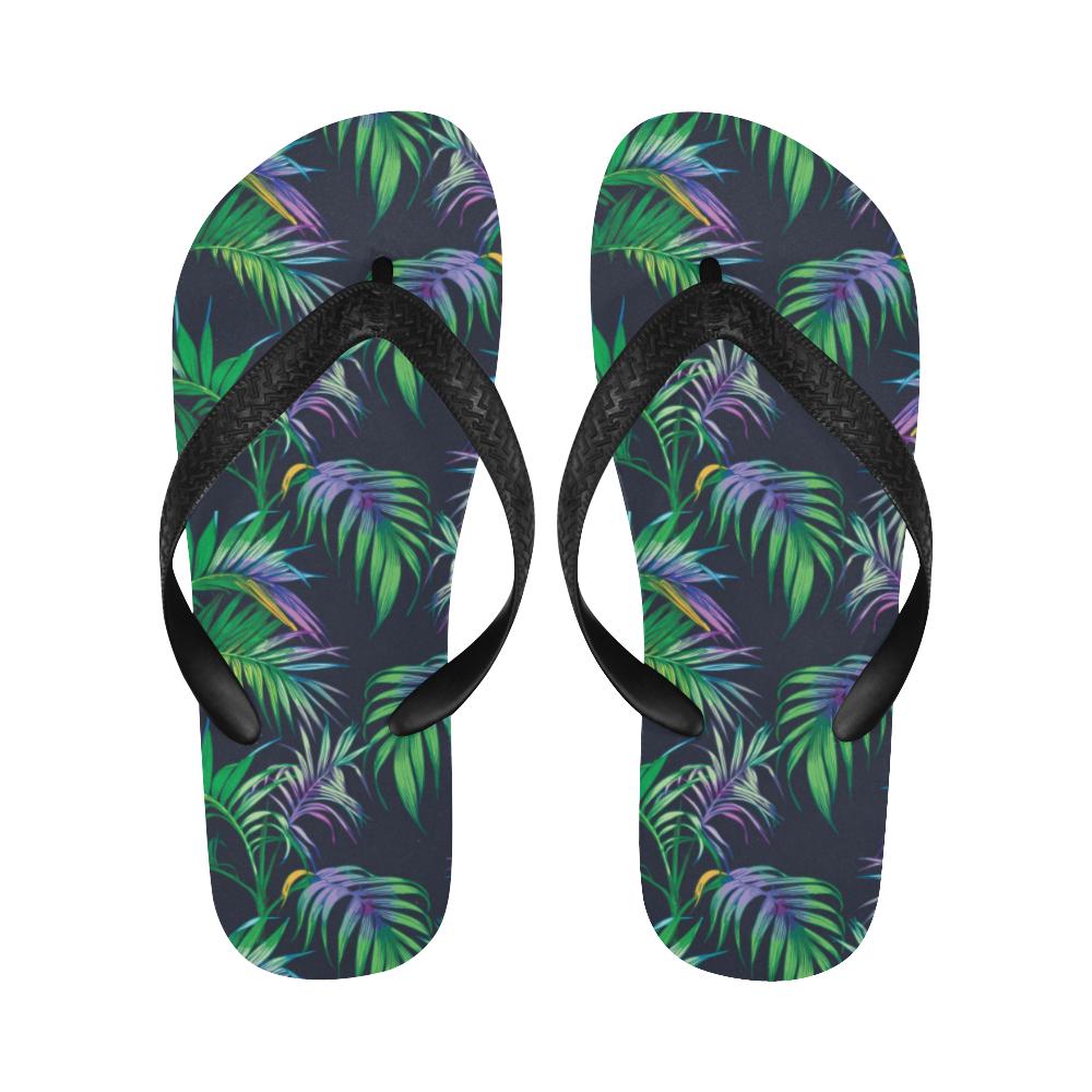 Palm Leaves Pattern Print Design PL04 Flip Flops-JorJune