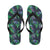 Palm Leaves Pattern Print Design PL04 Flip Flops-JorJune