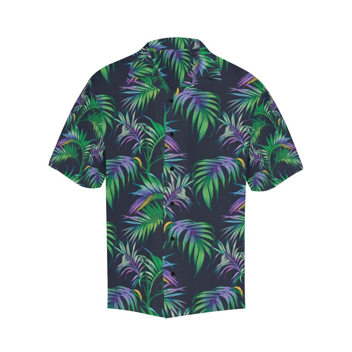 Palm Leaves Pattern Print Design PL04 Men Hawaiian Shirt-JorJune