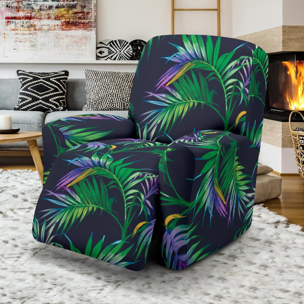 Palm Leaves Pattern Print Design PL04 Recliner Slipcover-JORJUNE.COM
