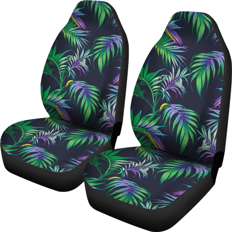 Palm Leaves Pattern Print Design PL04 Universal Fit Car Seat Covers-JorJune