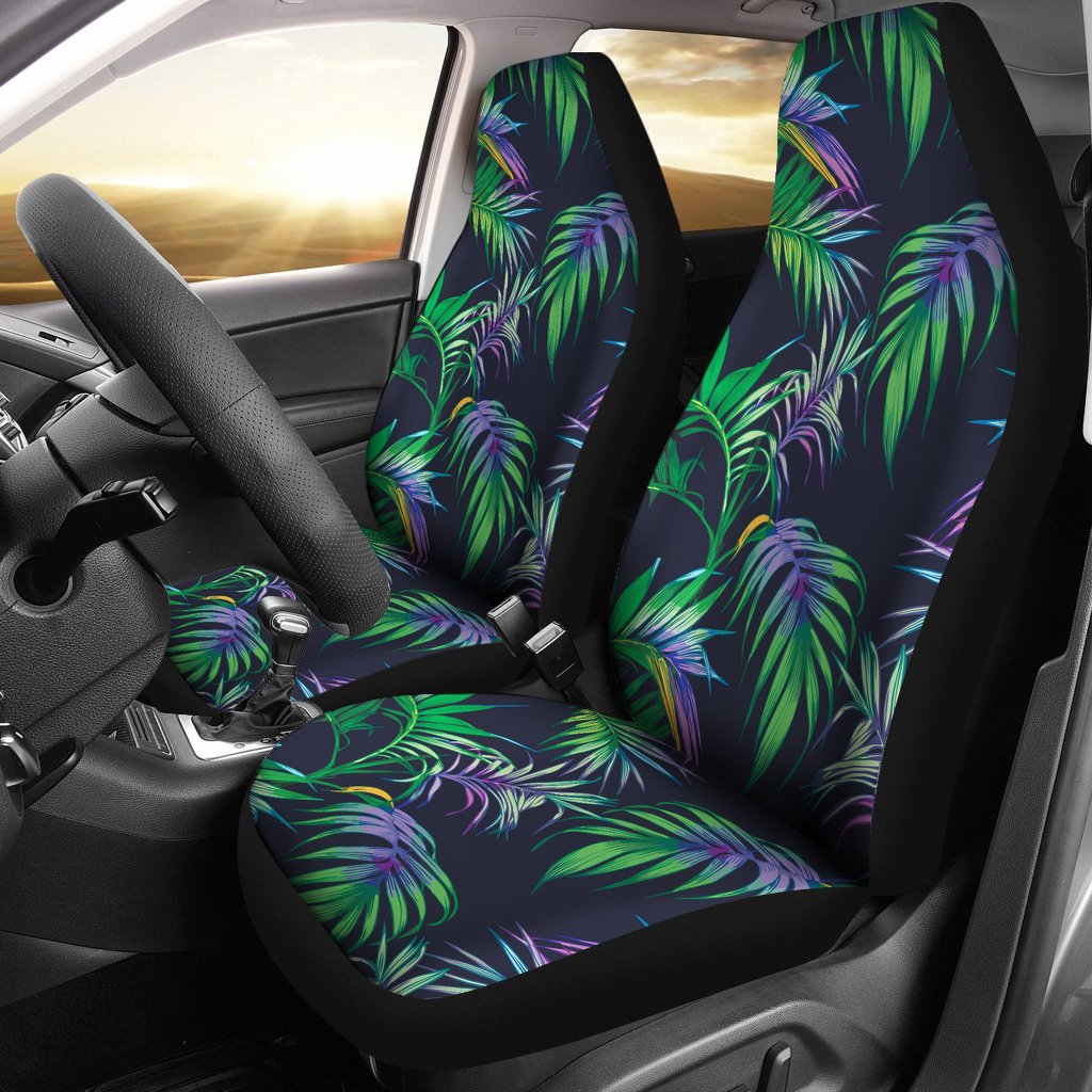 Palm Leaves Pattern Print Design PL04 Universal Fit Car Seat Covers-JorJune