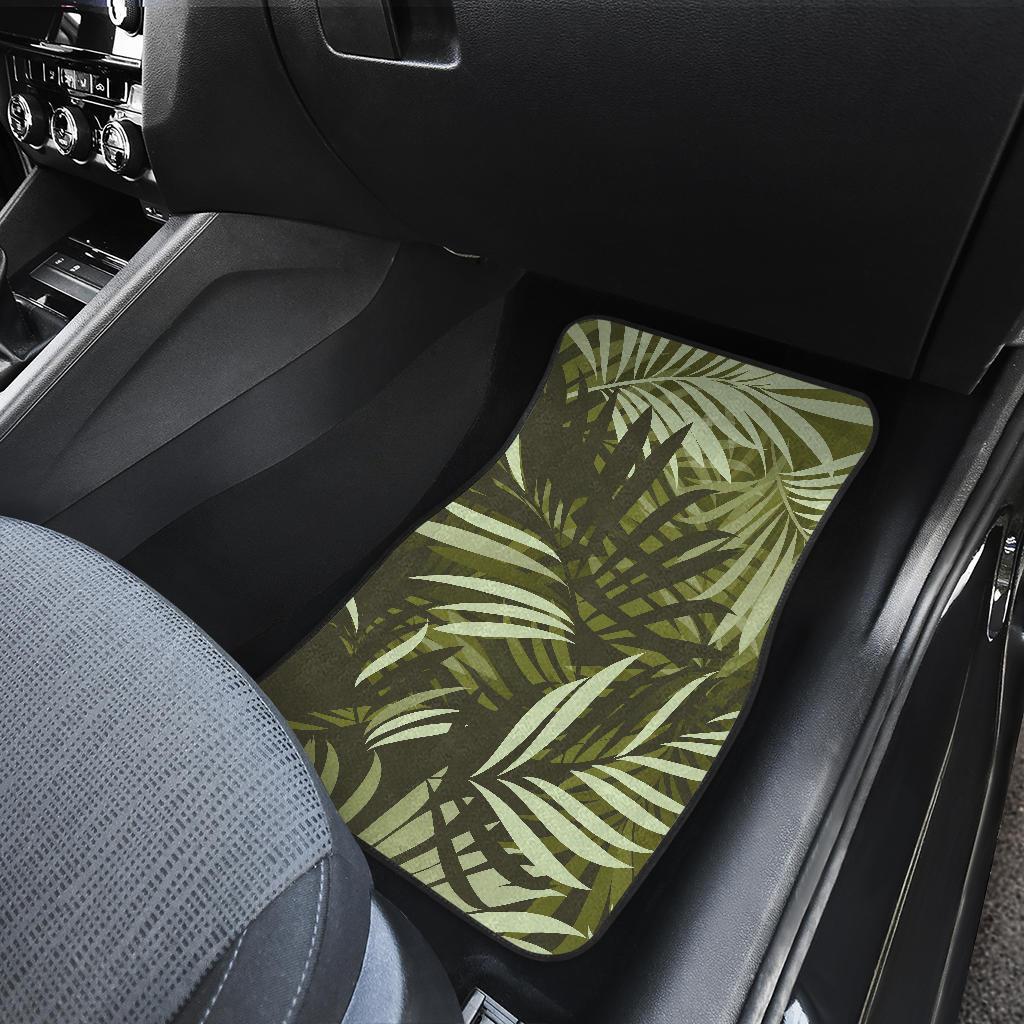 Palm Leaves Pattern Print Design PL05 Car Floor Mats-JORJUNE.COM