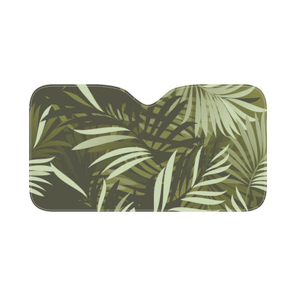 Palm Leaves Pattern Print Design PL05 Car Sun Shade-JorJune