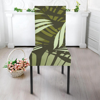 Palm Leaves Pattern Print Design PL05 Dining Chair Slipcover-JORJUNE.COM