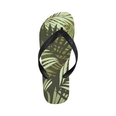 Palm Leaves Pattern Print Design PL05 Flip Flops-JorJune