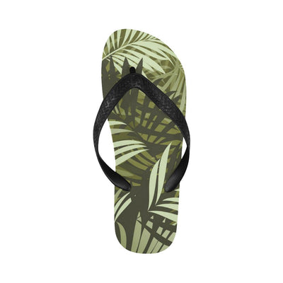 Palm Leaves Pattern Print Design PL05 Flip Flops-JorJune